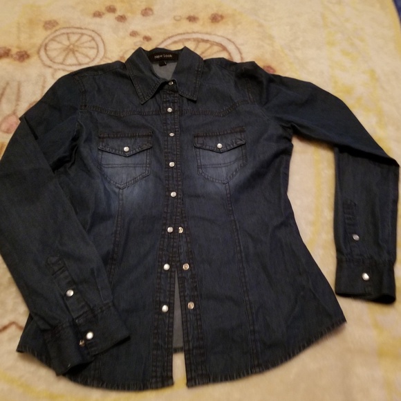 New Look Tops - new look denim shirt